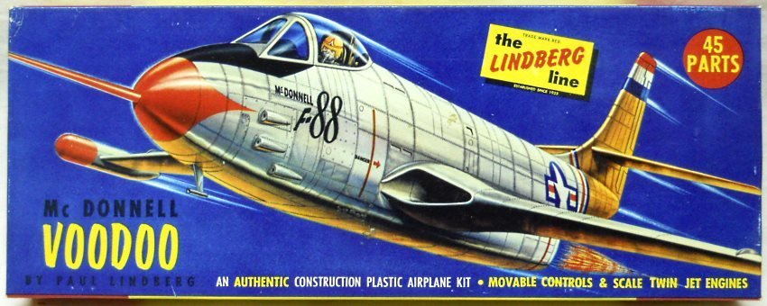 Lindberg 1/48 Mc Donnell Voodoo F-88, 543-98 plastic model kit